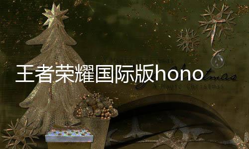 王者荣耀国际版honor of kings