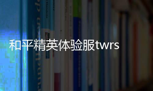 和平精英体验服twrsuwg版