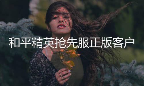 和平精英抢先服正版客户端