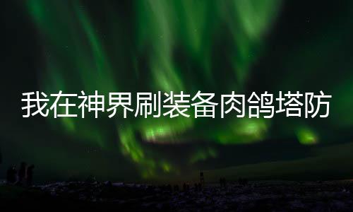 我在神界刷装备肉鸽塔防