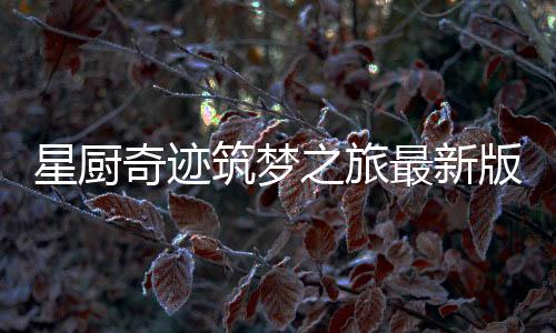 星厨奇迹筑梦之旅最新版