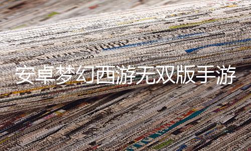 安卓梦幻西游无双版手游