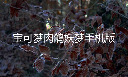 宝可梦肉鸽妖梦手机版