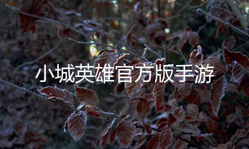 小城英雄官方版手游