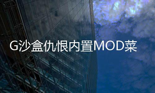 G沙盒仇恨内置MOD菜单最新版本